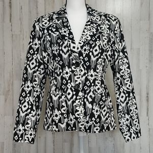 Katherine New York Black and White Blazer